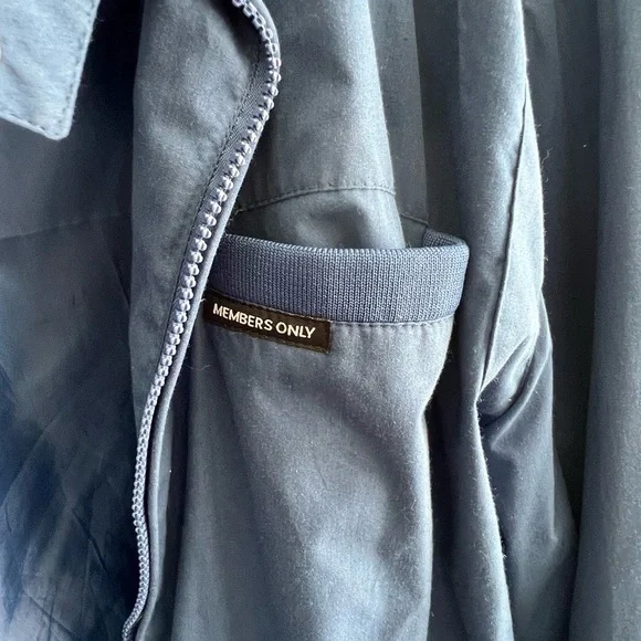 Members Only 80s Vintage Blue Men's Jacket - Picture 3 of 4